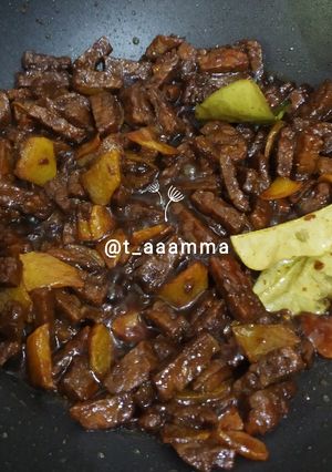 Foto resep Sambal goreng tumis basah tempe + kentang
