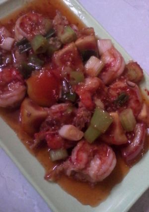Foto resep Udang Asem Manis