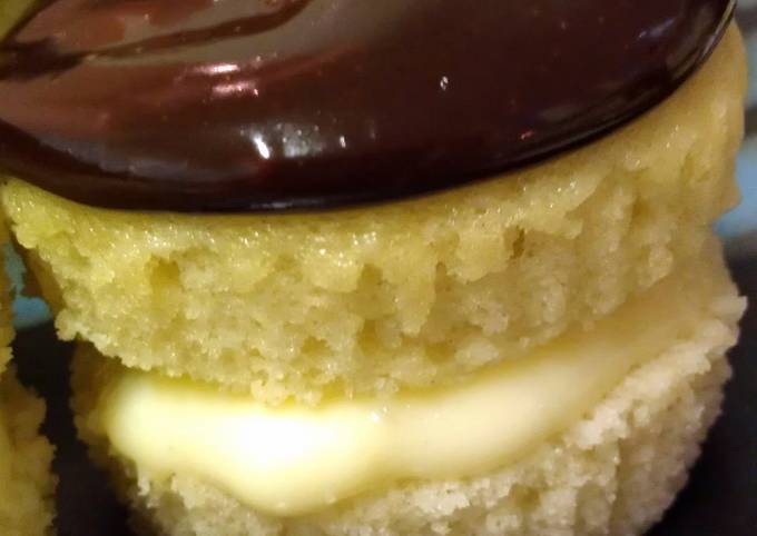 Steps to Prepare Quick Boston Cream Pie Cupcakes