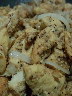 Una foto de Fajitas de pollo a la pimienta (fritas)