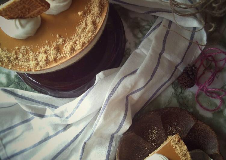 Cara Gampang Membuat Peanut butter cheesecake (aka Biscoff Cheesecake) Anti Gagal