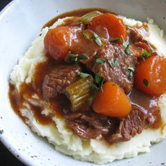 A picture of Beef Guinness Stew.