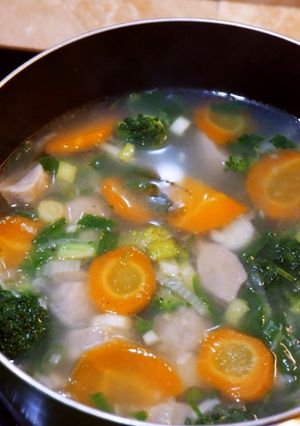 Foto resep Sop wortel brokoli bakso