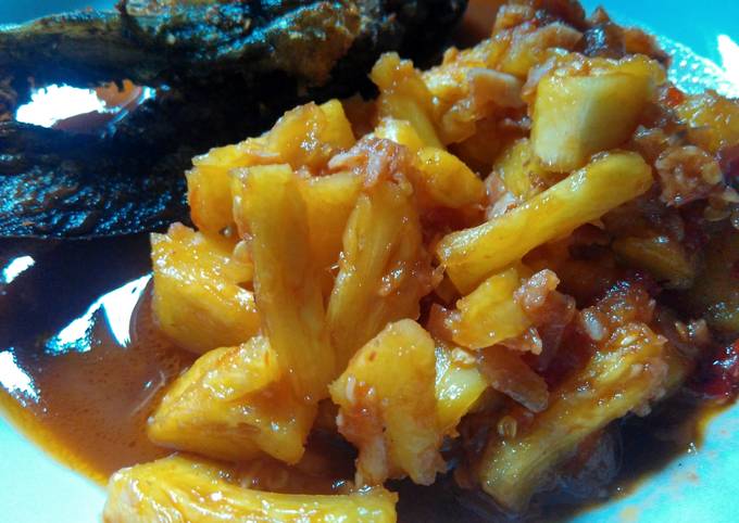 Lele Goreng Sambal Nanas asam manis seger (Menu buka puasa)