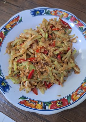 Foto resep Tumis Labu Siam dengan Udang Rebon