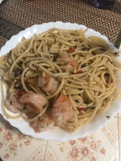 蒜香松露蝦炒意粉 的食譜成品照片