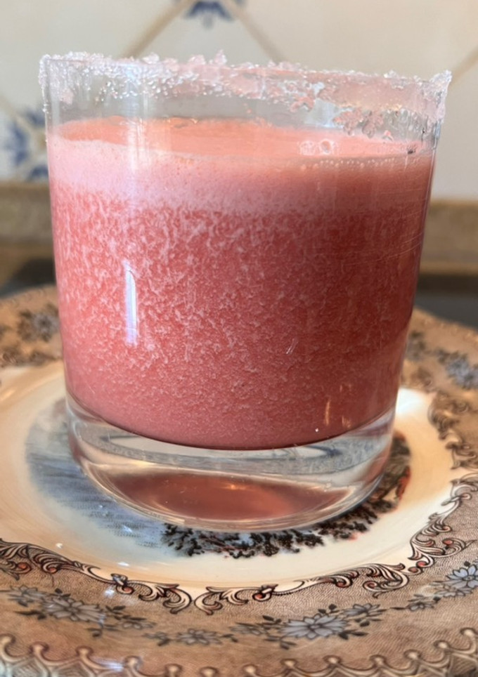 Una foto de Smoothie de sandía y plátano