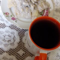 A picture of Cassava bananas in coconut milk.