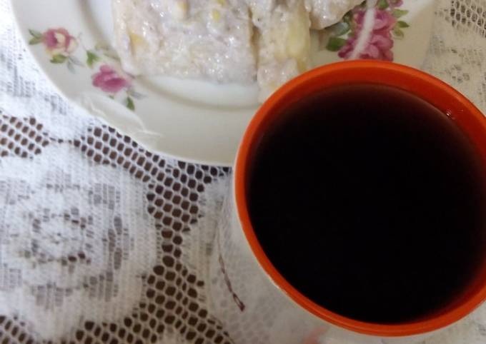 Recipe of Delicious Cassava bananas in coconut milk