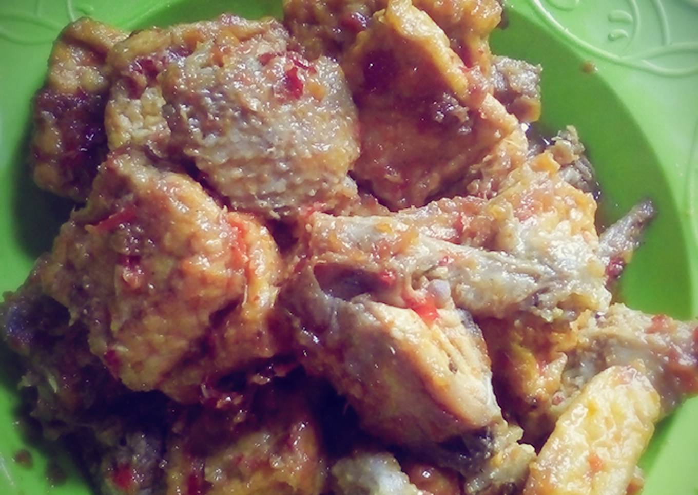 Tahu ayam balado