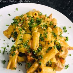 A picture of Creamy Chicken Fajita Pasta.