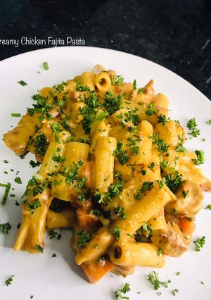 A picture of Creamy Chicken Fajita Pasta.