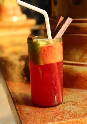 Foto resep Fresh Cold Fanta With Kitkat And 3 Ice Cream Flavor 
