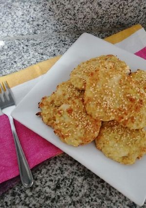 Una foto de Hamburguesas de coliflor, saludables