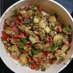 Sweet potato and Potato Salad A picture of Sweet potato and Potato Salad.