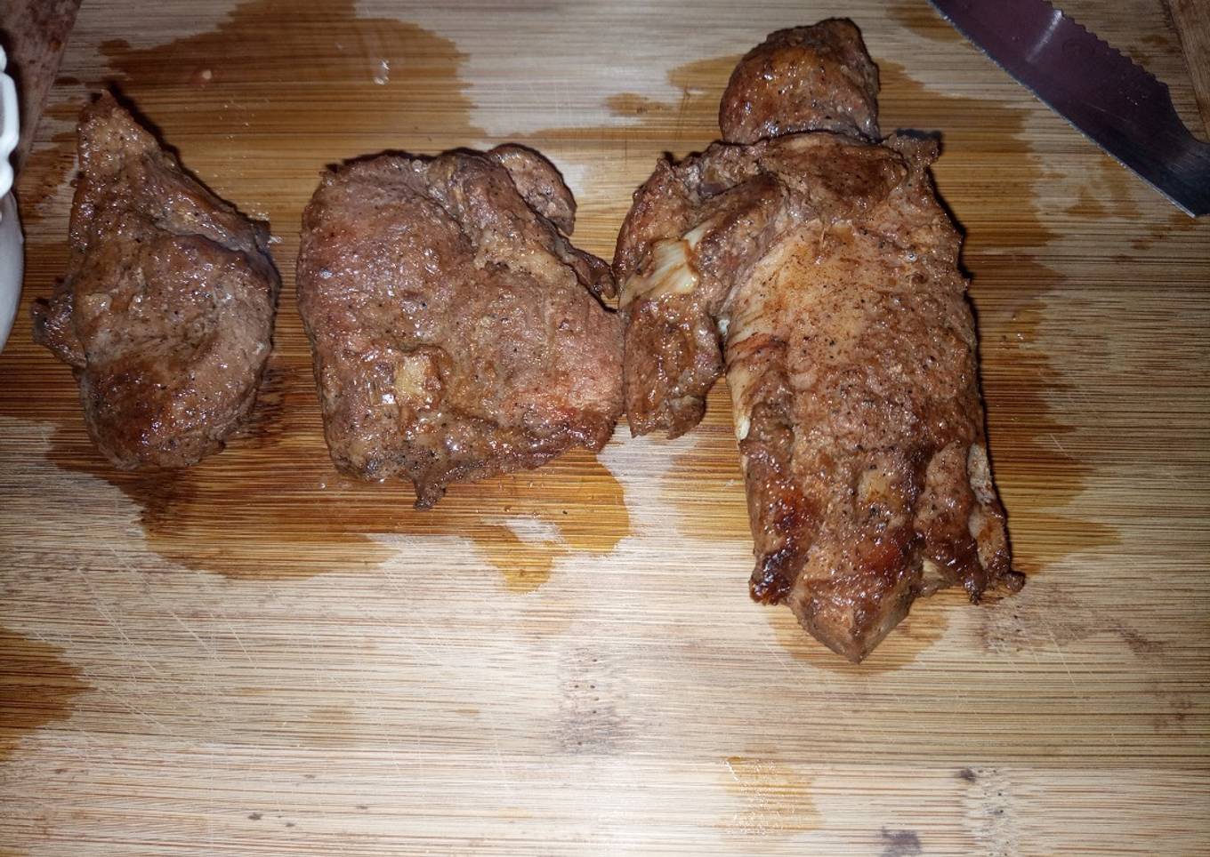 Pan fried pork