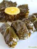 Dolmas {Hojas de Parra Rellenas}
