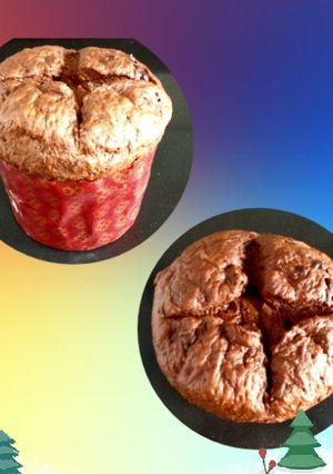 Una foto de Panettone al cioccolato