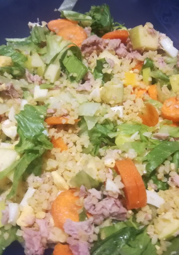 Una foto de Ensalada de bulgur al curry