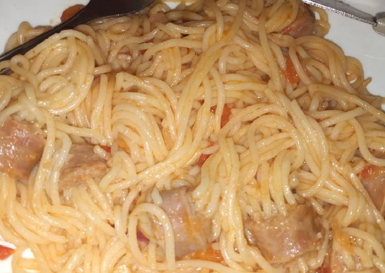 Step-by-Step Guide to Prepare Favorite Sausage spaghetti