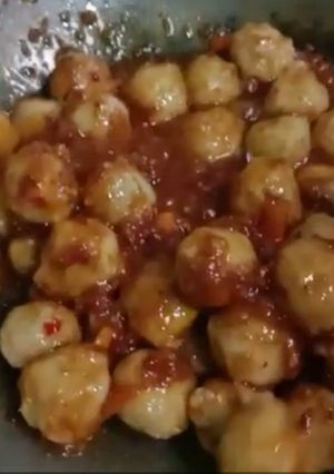 Foto resep Bakso pedas asem manis