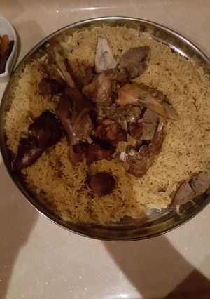 صورة لوصفة مندي لحم على طريقتي