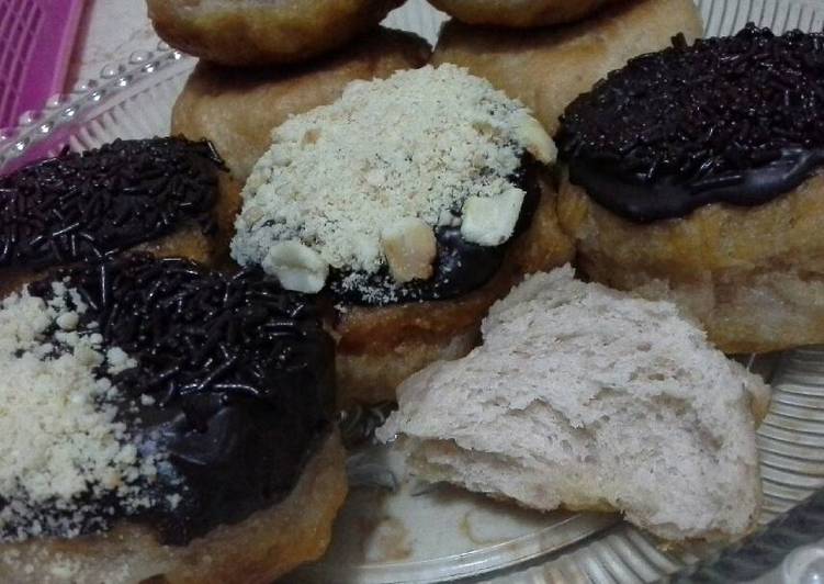 Donat kentang ubi ungu