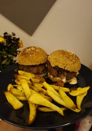 Una foto de Pan de hamburguesa integral