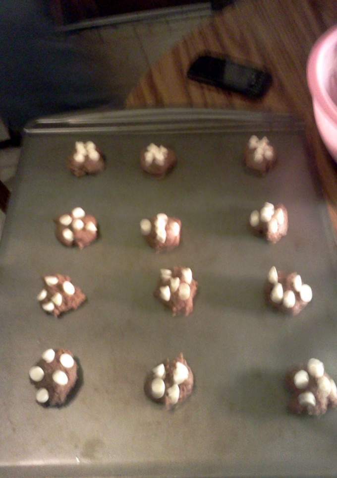 A picture of Chocolate Raspberry Cookies.