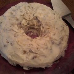 A picture of Granny's Sock It To Me Cake with Cream Cheese Frosting.
