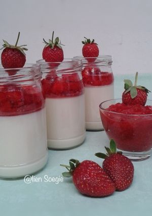 Foto resep Strawberry Panna Cotta