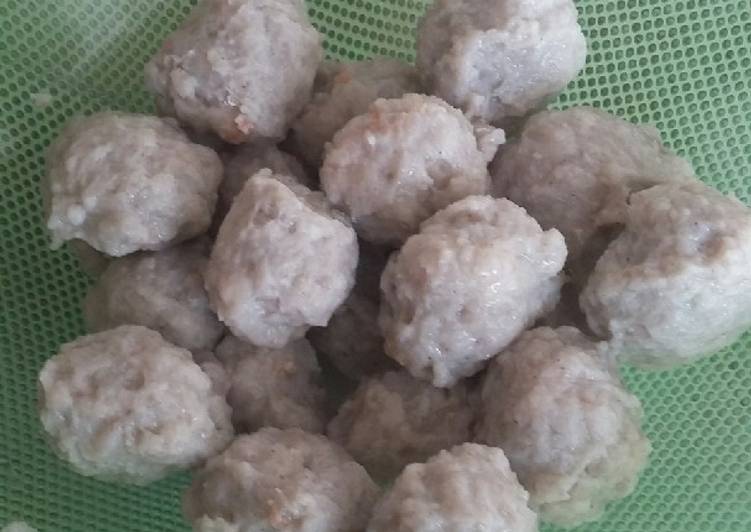 Langkah Mudah untuk Menyiapkan Bakso kakap dan udang, Lezat