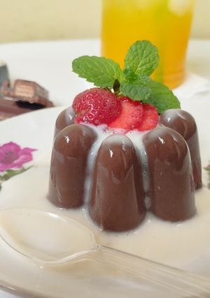 Foto resep Puding Coklat Fla Vanilla