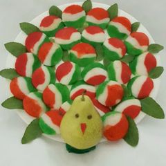 A picture of INDEPENDENCE DAY special TRI COLOURS IDLI PEACOCK.