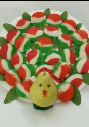 A picture of INDEPENDENCE DAY special TRI COLOURS IDLI PEACOCK.