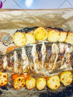 Фото Карпик в духовочке очень вкусно и сытно.