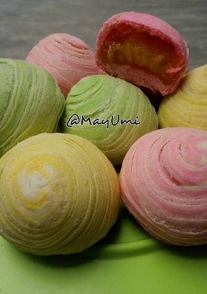 Foto resep Thousand layer mooncake isi vla nangka 😉
