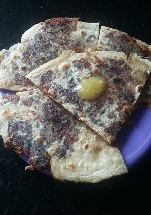 A picture of Dates coconut paratha.
