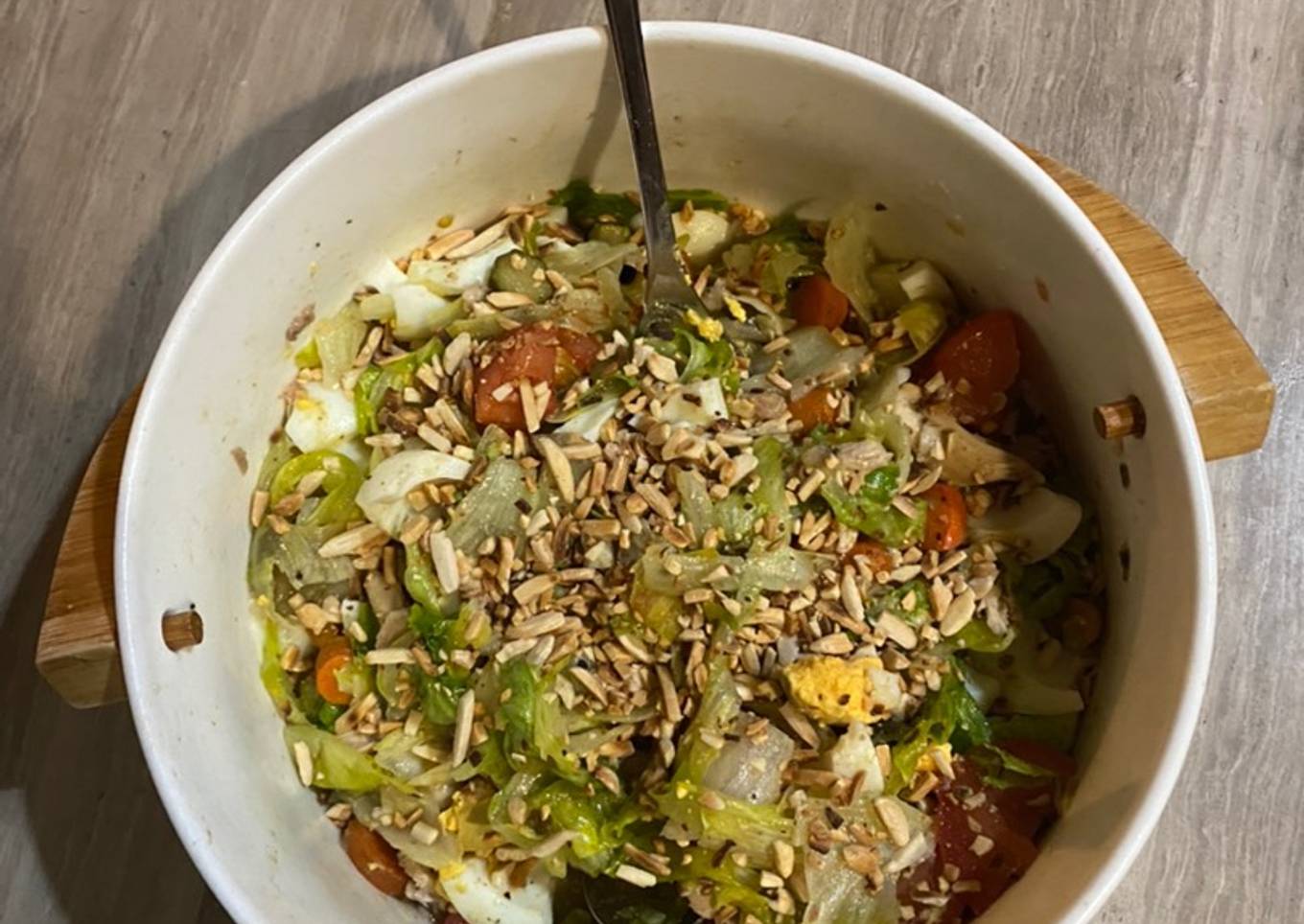 Leftover chicken salad | no waste dinner 🤩