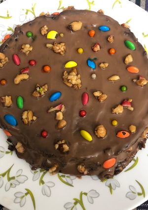A picture of Chocolate brownie cake.