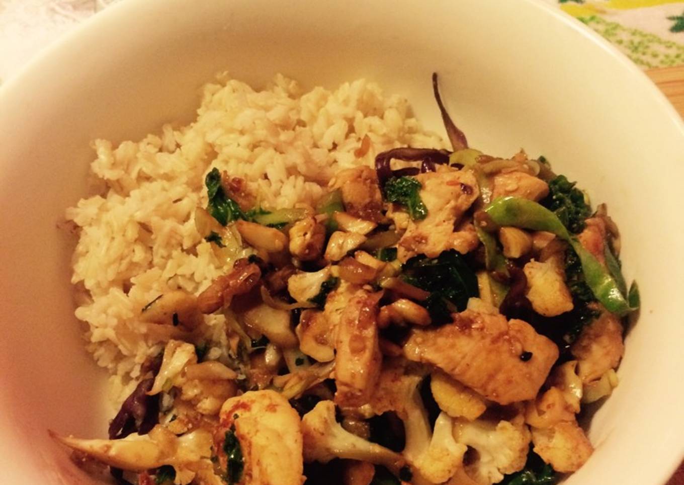 Cashew Cauliflower Stir Fry
