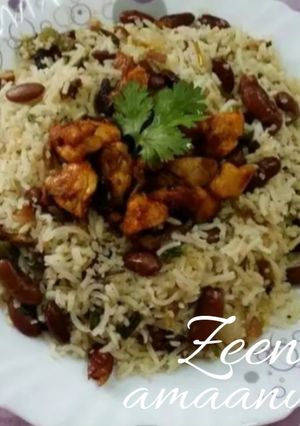 A picture of Rajma Pulao.