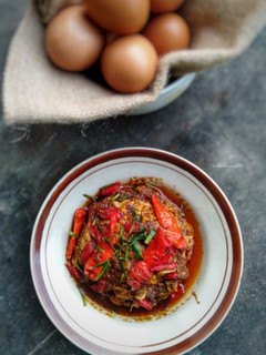 Foto resep Telur Ceplok Bumbu Rendang