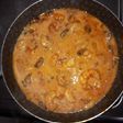 Mariscos con leche de coco