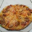 Pizza teflon topping Sosis jagung manis