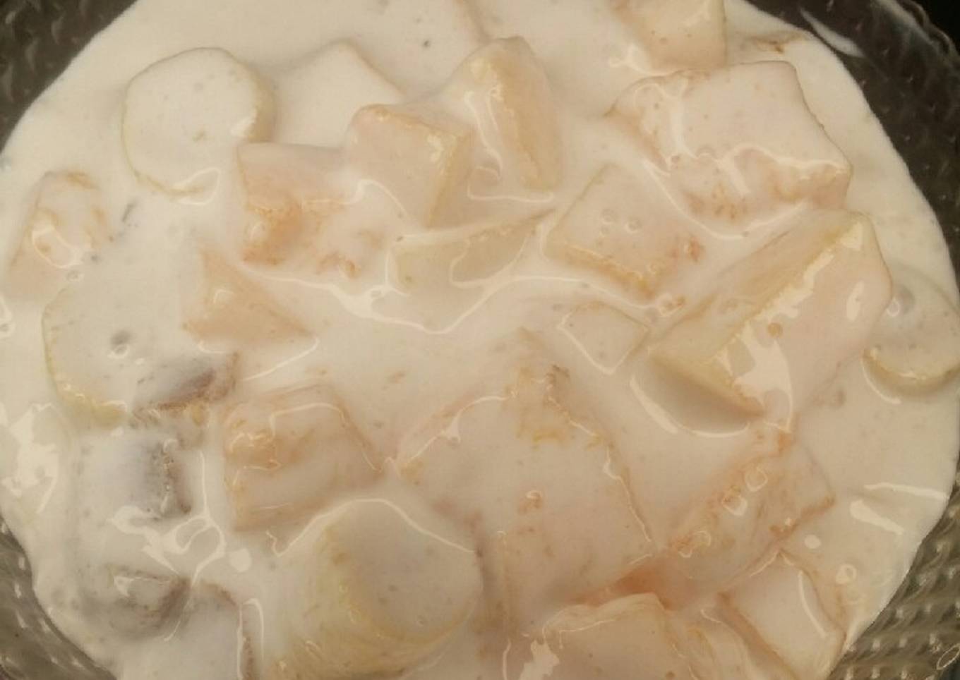 Creamy fruit chat