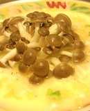 花開菇菇蒸蛋