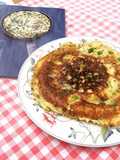 Frittata aux petits pois et au millet