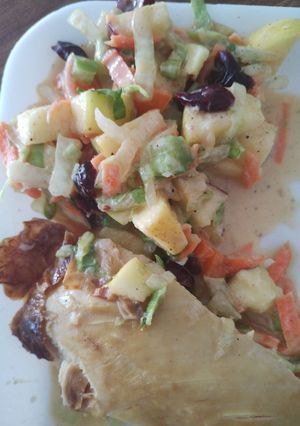 Una foto de Ensalada dulce con arándanos y zanahoria