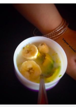 Foto resep Mpasi 6m - 12m+ (avocado banana sauce yogurt)